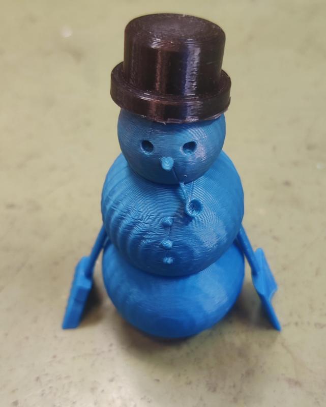 Snowman with pipe