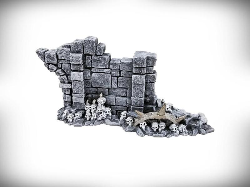 Half Arch Door Wall: Ancient Ruins GRIMDARK Terrain Set