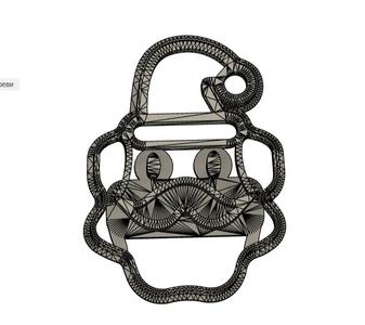 Santa Claus cookie cutter, stable, no logo