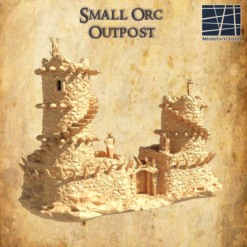 Small Orc Outpost- Tabletop Terrain - 28 MM