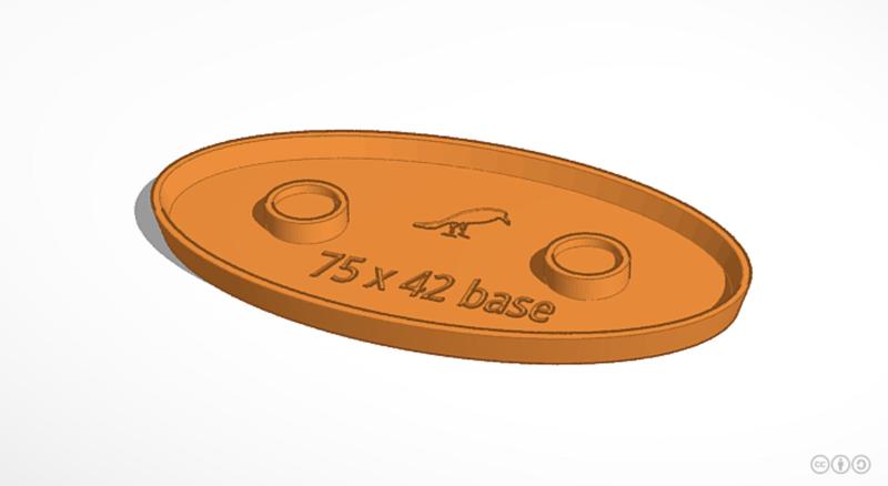 75x42mm oval base (magnetic)