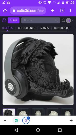 Spiderman soporte auriculares