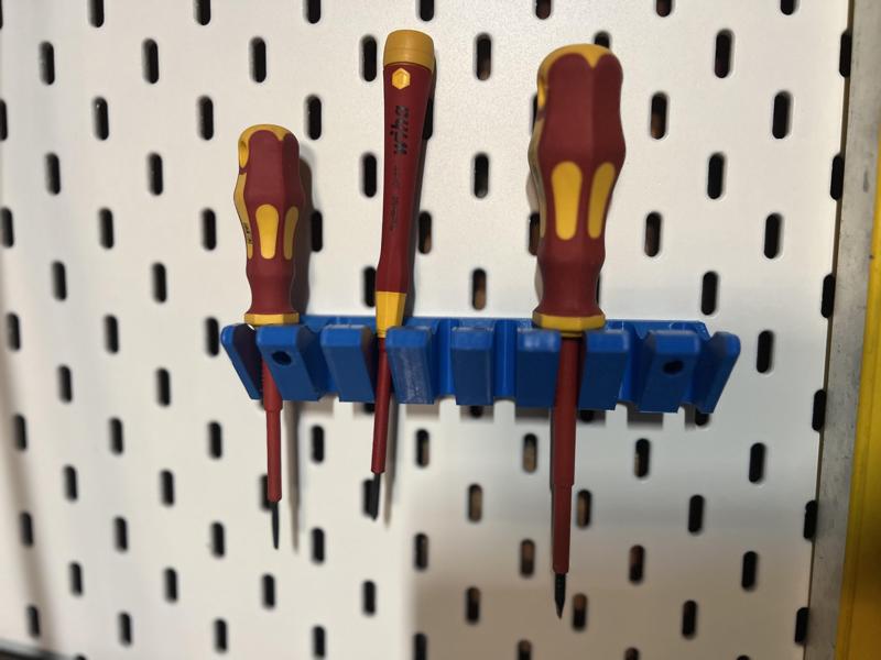 SKÅDIS Screwdriver Holder using T-Nut System