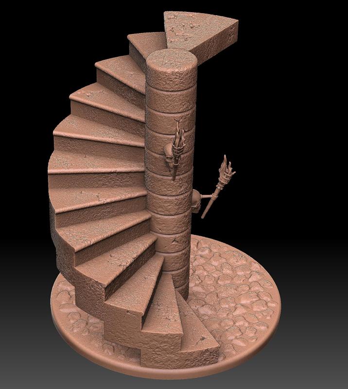 Stairs and torchs