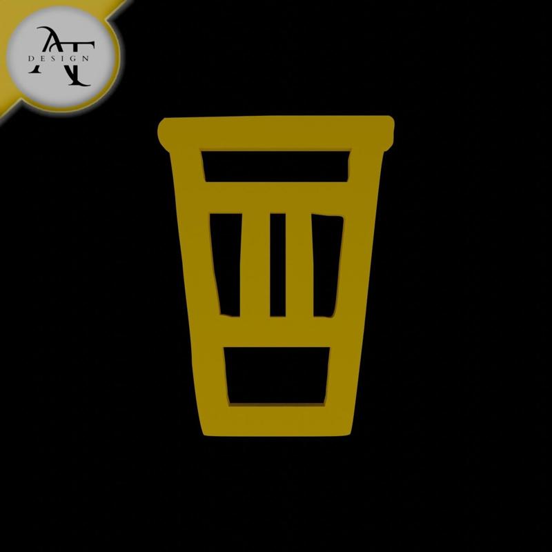 Simple Coffee Cup Symbol - 2D Art
