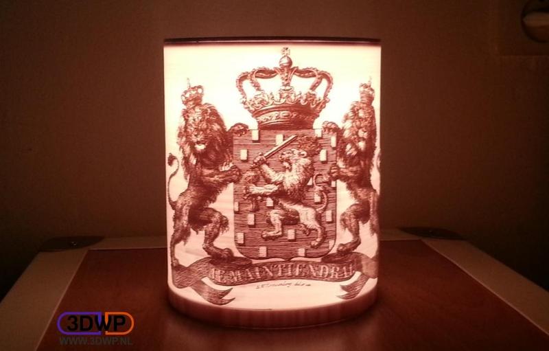 Wapen Van Nederland (Coat Of Arms Of The Netherlands) Lithophane Lamp
