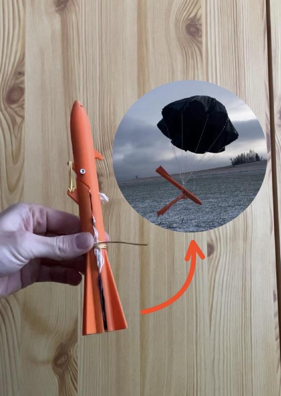 Launch Rocket With Parachute