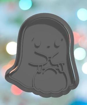 Halloween Ghost With Treat Bucket Cookie Cutter