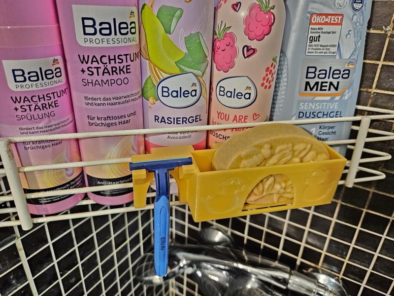 Soap and razor holder