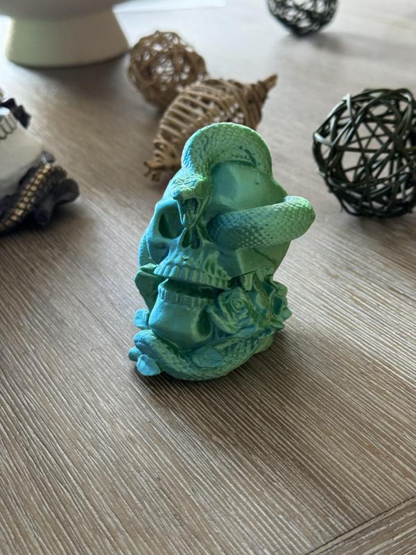 Skull & Snake Sculpture (Photogrammetry / Scanned)