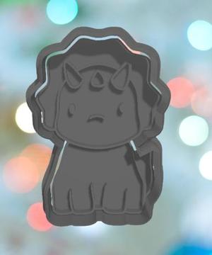 Dinosaur Triceratops Cookie Cutter