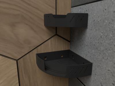 Bathroom corner shelf set