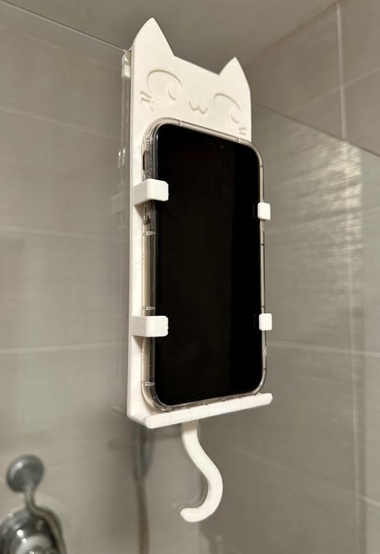 Shower Phone Holder - Cat