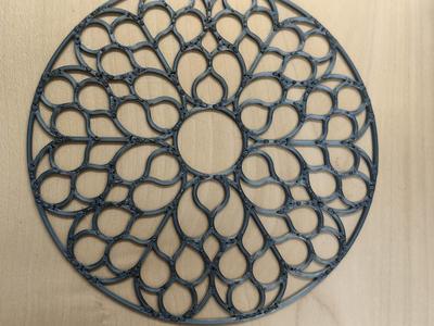 Rose of Apocalypse Inspired Gothic Tracery Mandala