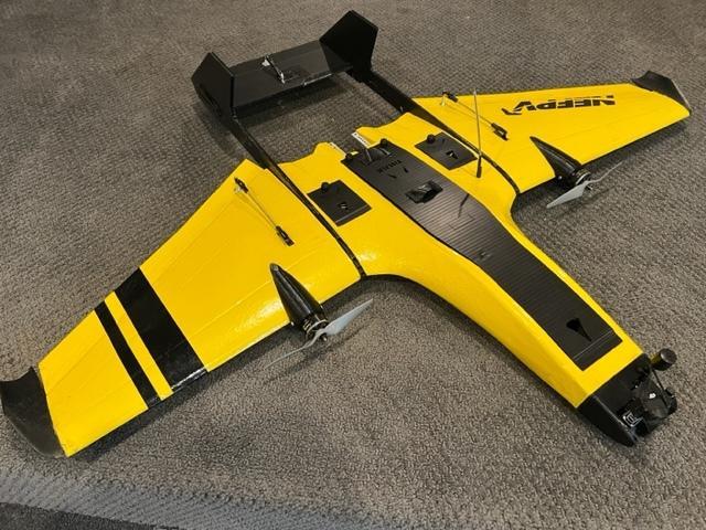 Mini Drak twin tractor / puller motor nacelles with removable cap