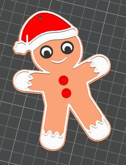 Gingerbread with hat tree decoration