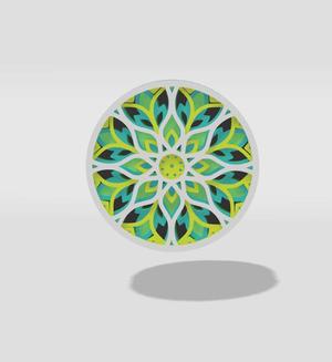 wall decor mandala 3d