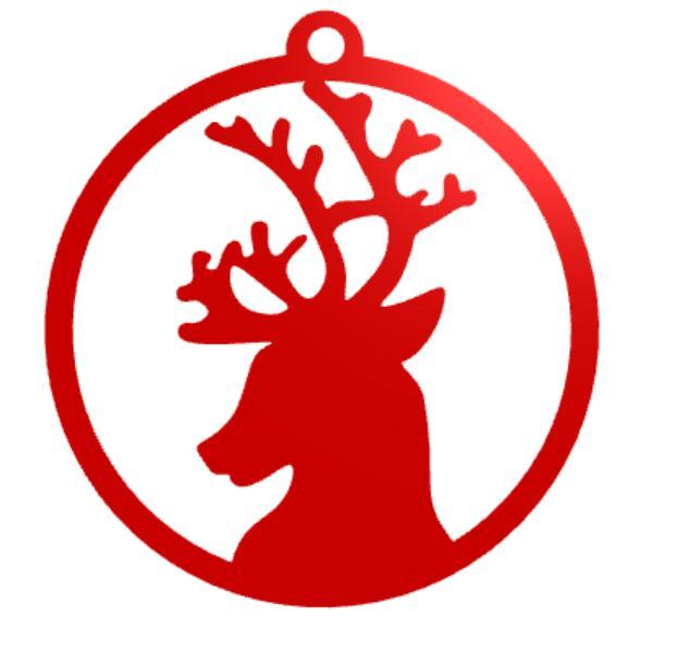 Christmas Tree Decoration 4 (Reindeer)