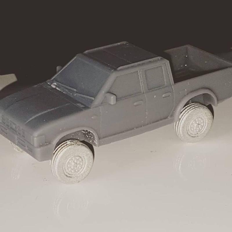 VCV10 Doublecab Pickup Truck generic 1980-90's 20mm 1/72