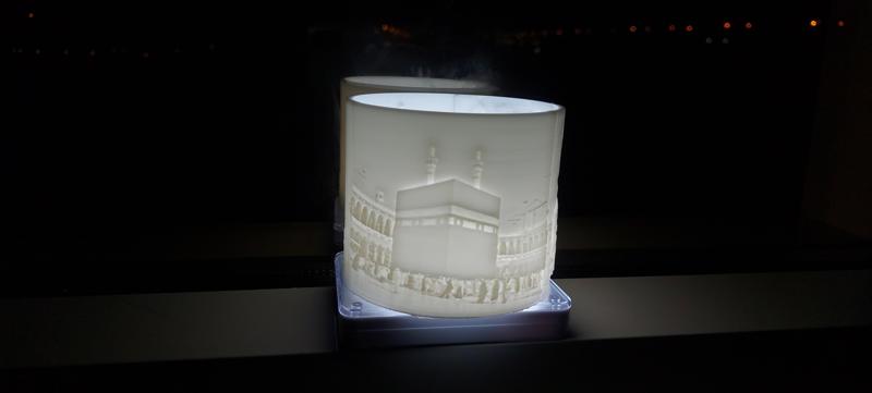 simple islamic lithophane lamp