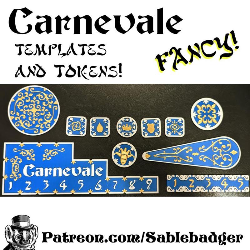 Tokens and Templates - Carnivale Minatures game