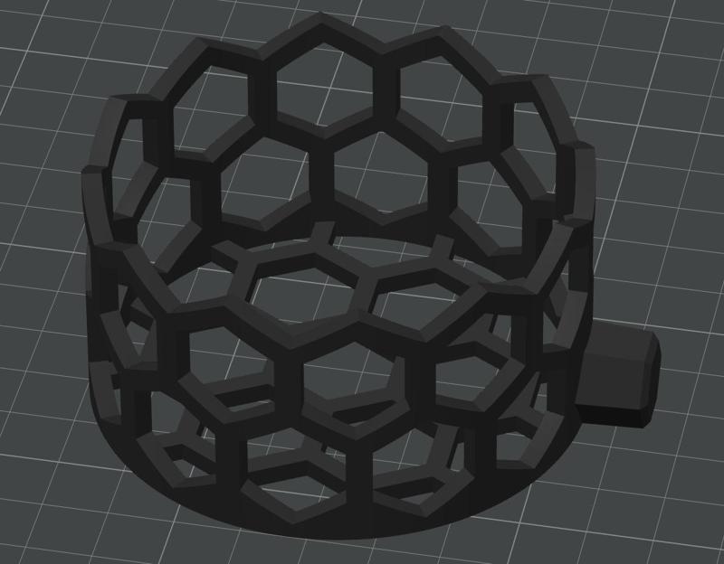 3D Printable Spray Can Holder for Honeycomb Storage Wall (70 mm Diameter)