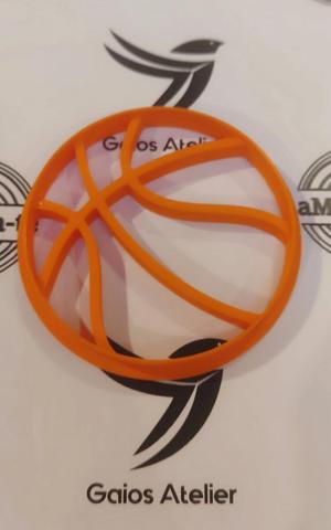 Basketball cookie cutter