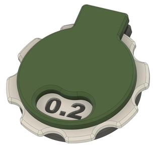 Adjustable Nozzle Indicator for most common nozzle sizes 0.2 0.4 0.6 and 0.8