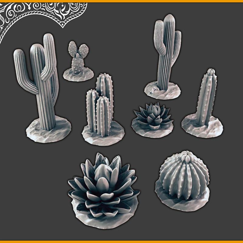 Desert plants / cactus [Support-free]