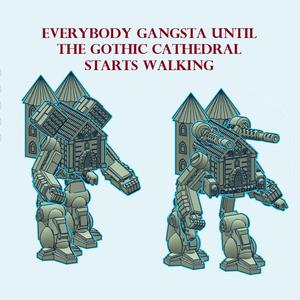 Gothic American Mecha Cathedral Warmachine