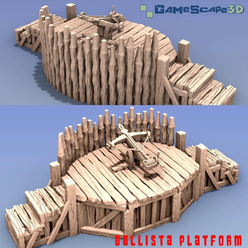 Ballista Platform with Palisade