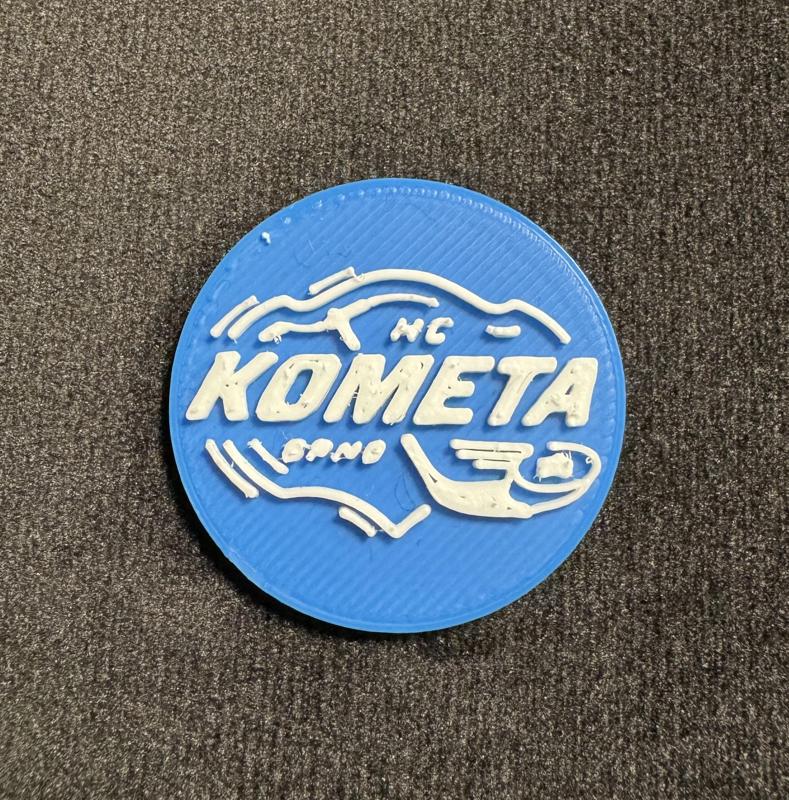Hc Kometa Brno logo and keychain