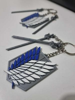 Attack on Titan keyring