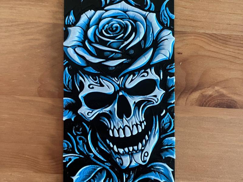 skull and roses hueforge
