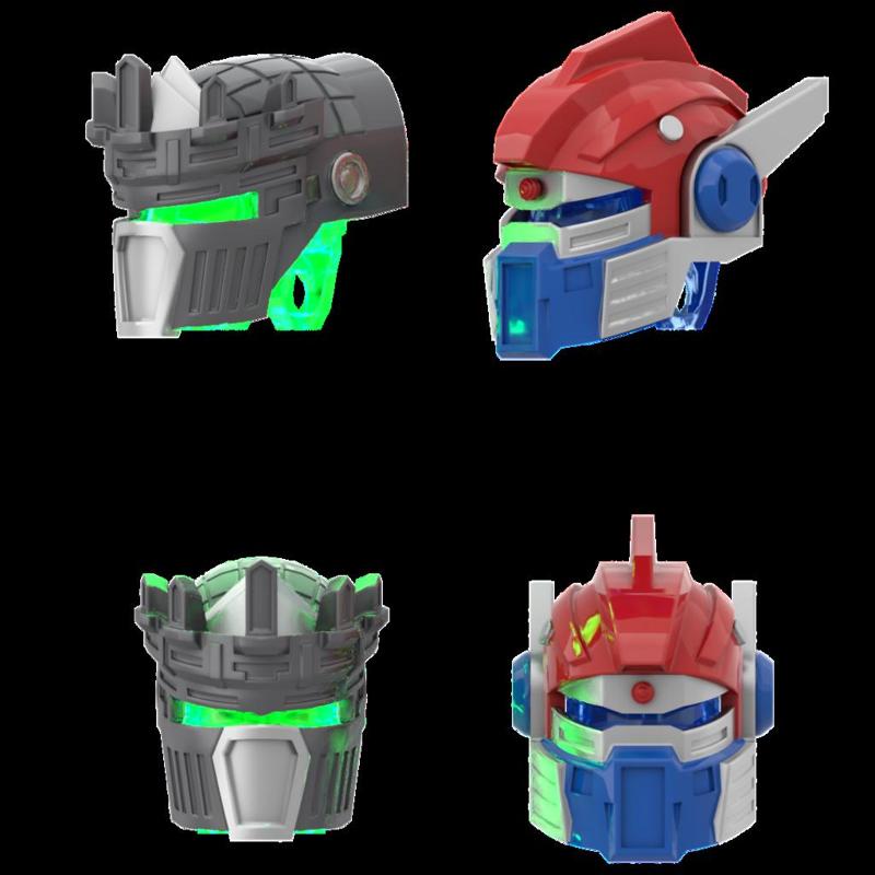 Traicio and Angé's Hero Factory Masks