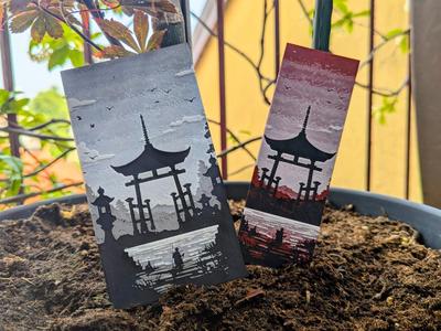 Bookmark - Japan sunset