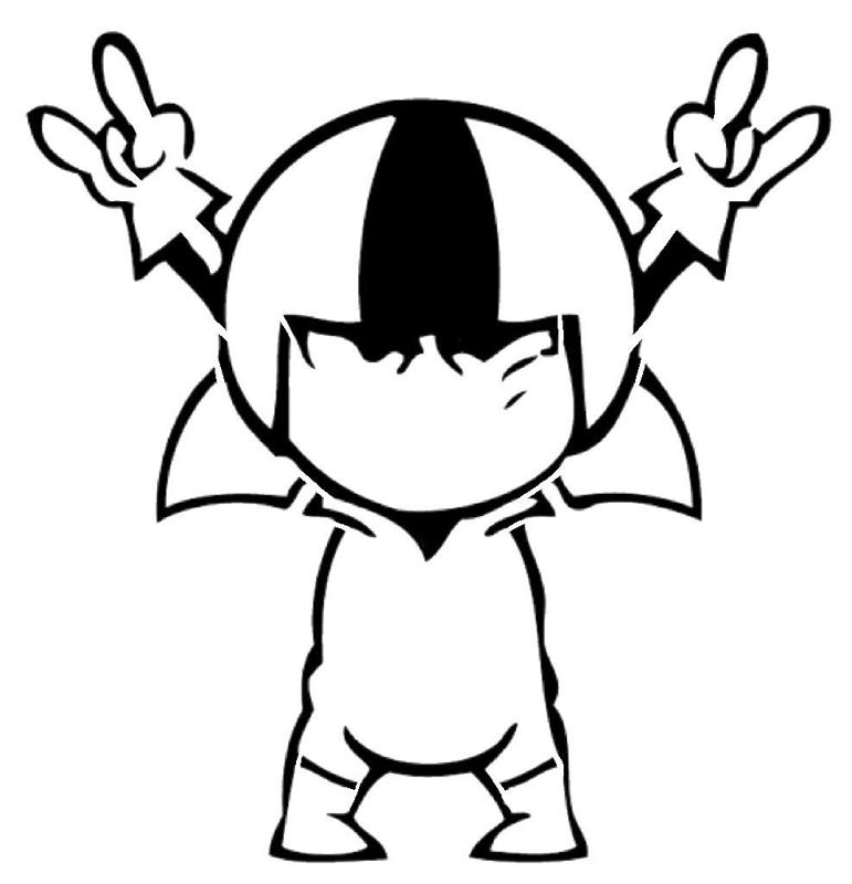 Kick Buttowski stencil