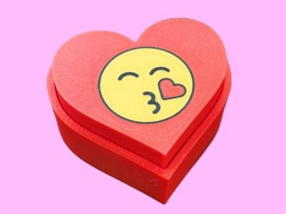 Face Blowing a Kiss Emoji Heart Fidget Clicker