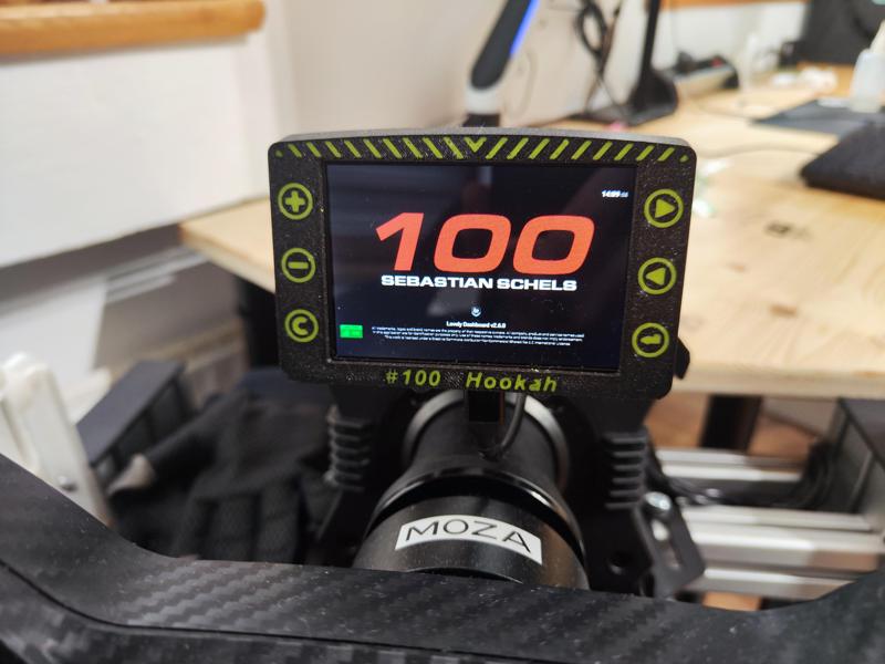 Dashboard Moza R9 + Extension - 3,5 Zoll IPS Monitor