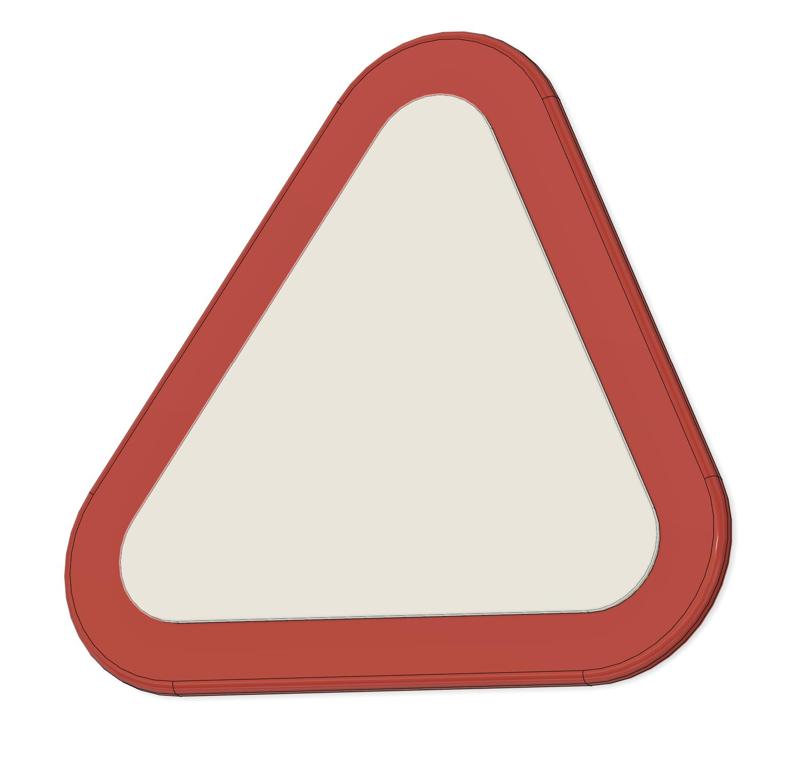 Blank Warning Sign (no MMU required & parametric)