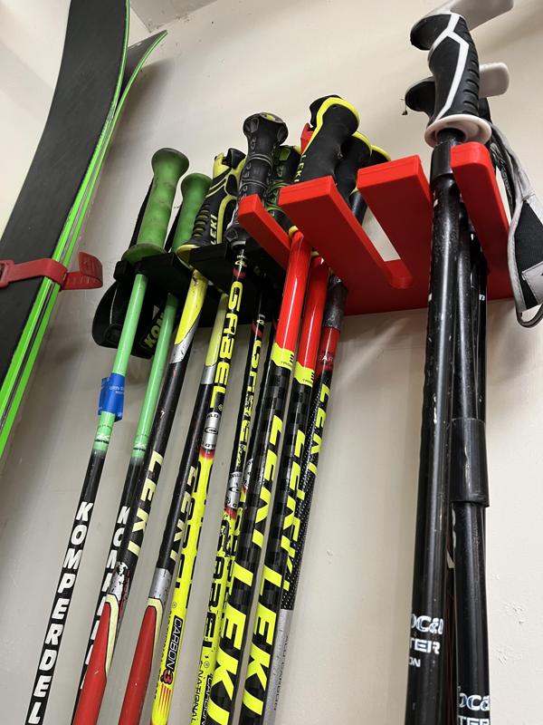 3-Slot Ski Pole Racks