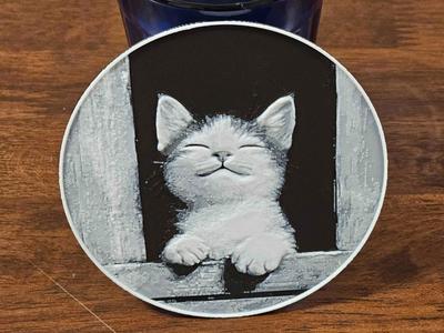 Happy Kitten Coaster