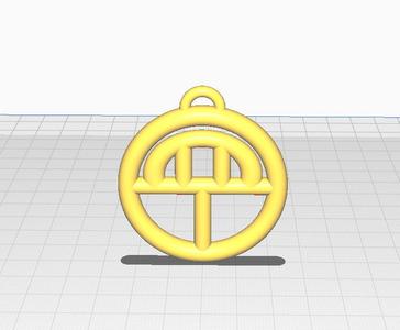 Naruto Yamanaka clan symbol keychain