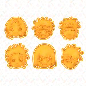 Naruto cookie cutter set of 6
