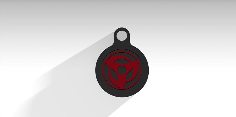 Obito Sharingan keychain