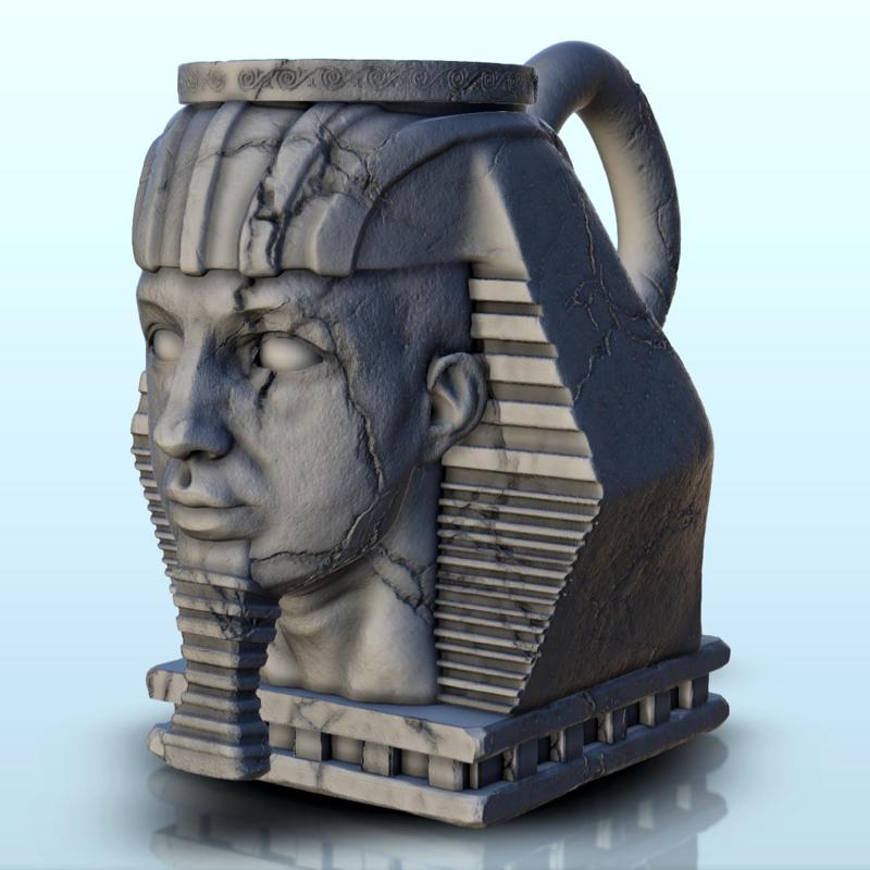 Pharaoh with nemes dice mug (8) - Can holder Game Dice Gaming Beverage Drink