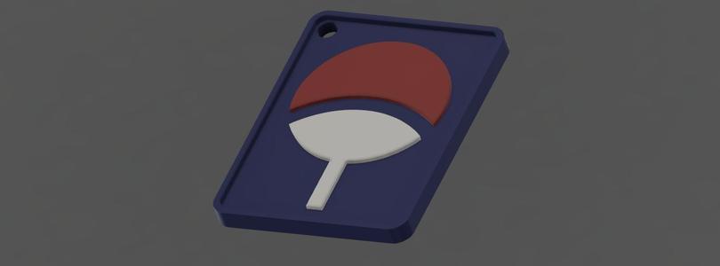 Sasuke Keychain (Uchiha Logo)