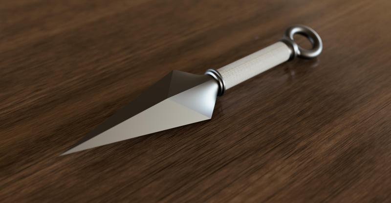 Naruto Kunai 3D print model replica