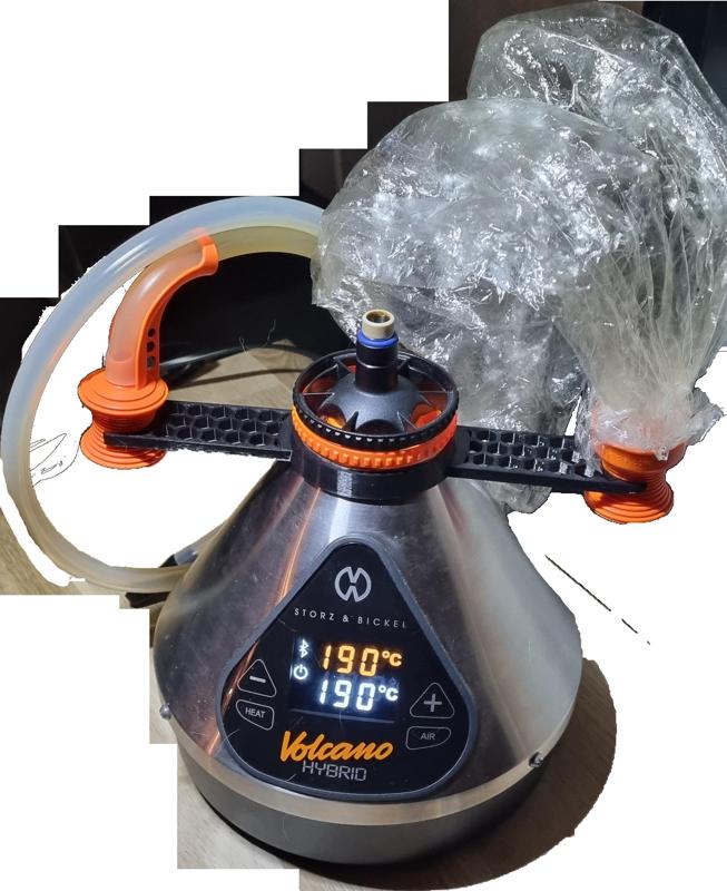 Volcano Ballon and hose stand