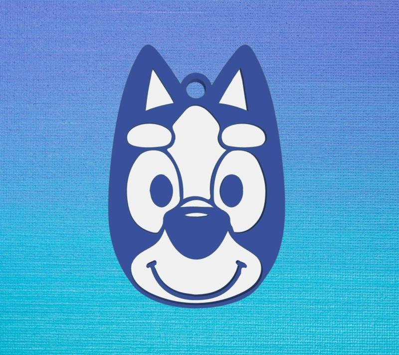Bluey keychain